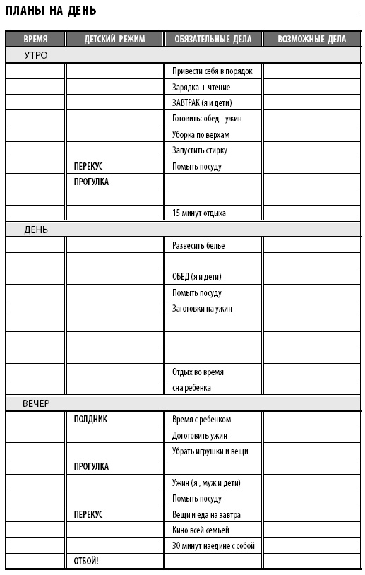 Тайм-менеджмент для мам. 7 заповедей организованной мамы