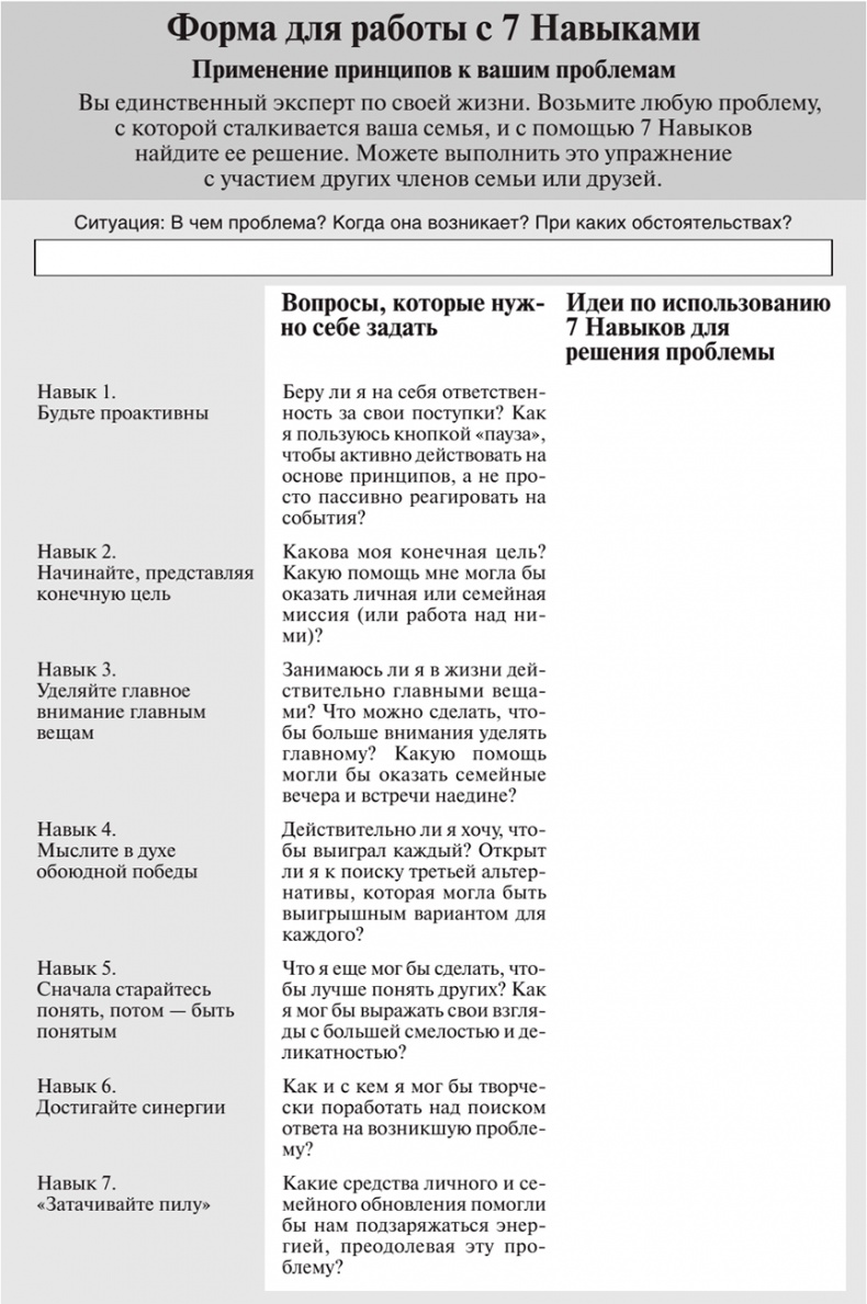 7 навыков высокоэффективных семей