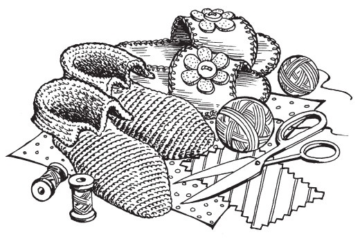 Домашние тапочки ручной работы