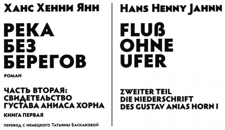 Река без берегов. Часть вторая. Свидетельство Густава Аниаса Хорна. Книга первая
