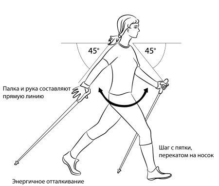 Скандинавская ходьба лечит