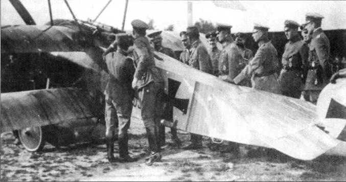 Боевое применение трипланов Fokker Dr I в Первой Мировой войне