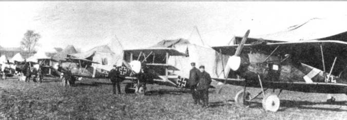 Боевое применение трипланов Fokker Dr I в Первой Мировой войне