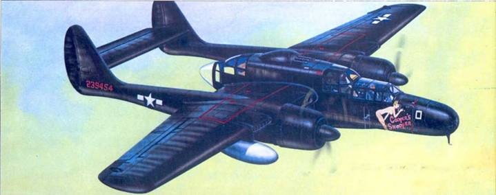 Nortrop P-61 BLack Widow. Тяжелый ночной истребитель США