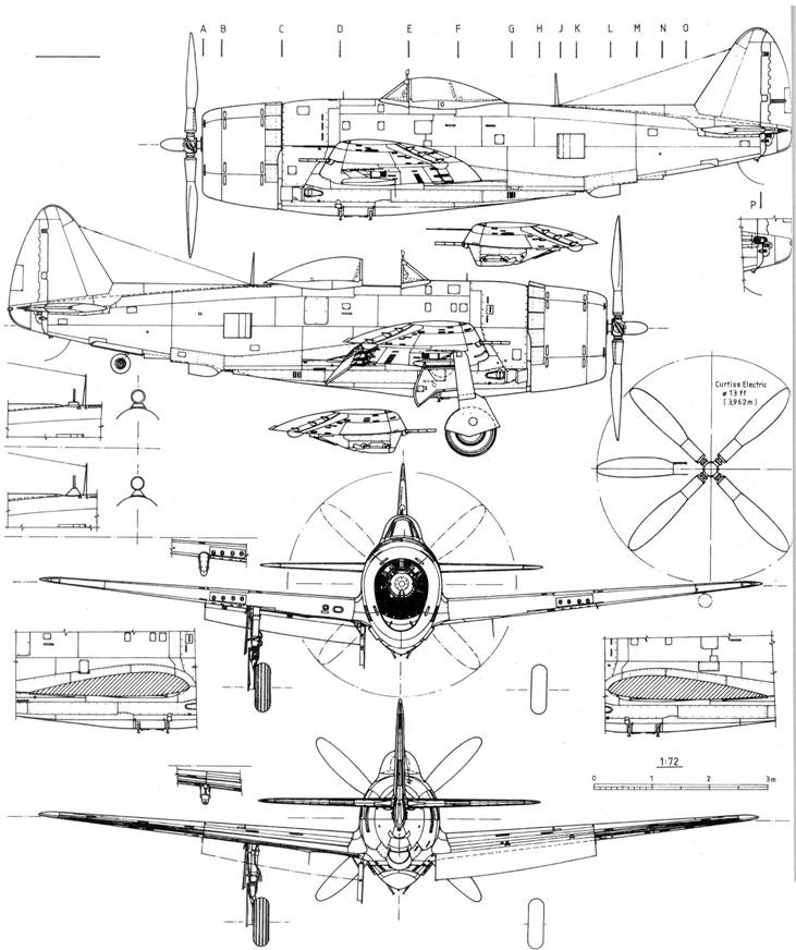 Р-47 «Thunderbolt» Тяжелый истребитель США