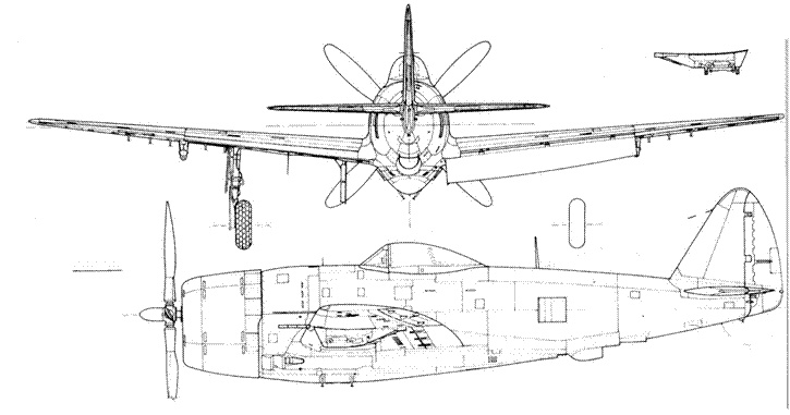 Р-47 «Thunderbolt» Тяжелый истребитель США