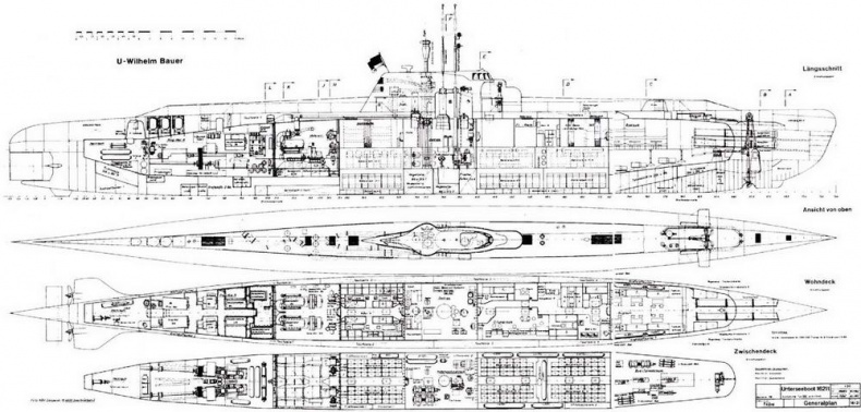 Германские субмарины Тип XXI Крупным планом