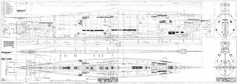 Германские субмарины Тип XXI Крупным планом