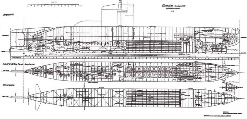 Германские субмарины Тип XXIII крупным планом