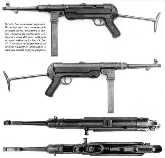 Пистолет-пулемет MP 38/40. Оружие германской пехоты