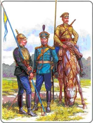 Первая мировая война 1914-1918. Кавалерия Российской Императорской Гвардии. Униформа. Вооружение. Организация