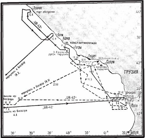 Операции германо-турецких сил в 1914-1918 гг.