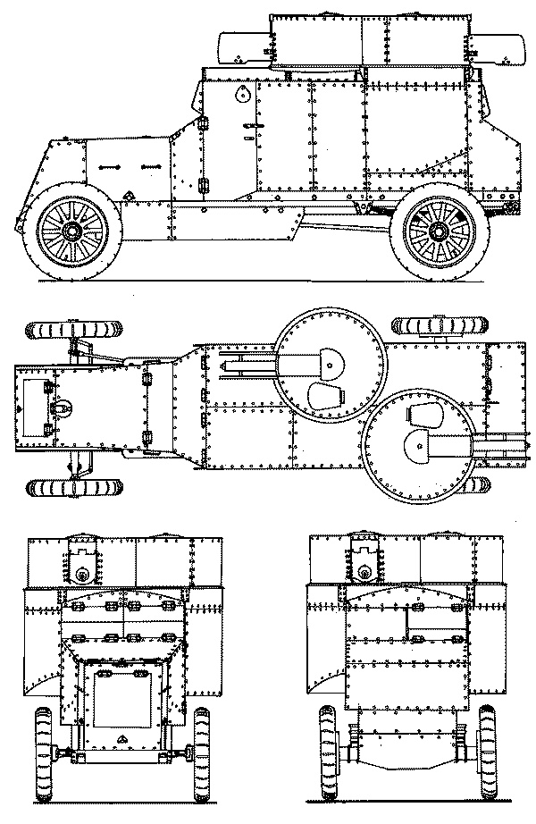 Бронеавтомобиль "Остин". Предтеча бронетанковых войск России