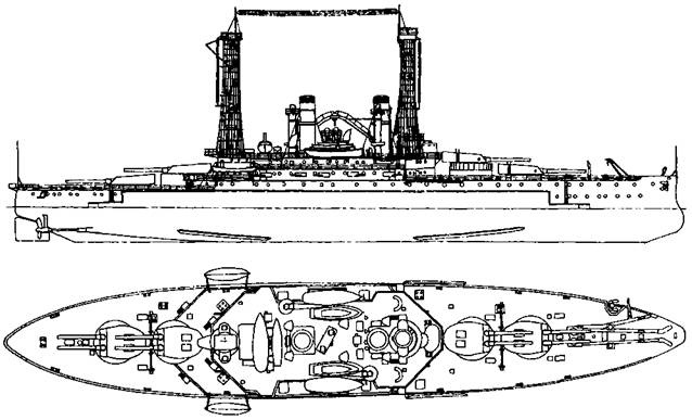 Линейные корабли Соединенных Штатов Америки. Часть I. Линкоры типов “South Carolina”, “Delaware”, “Florida” и “Wyoming”.