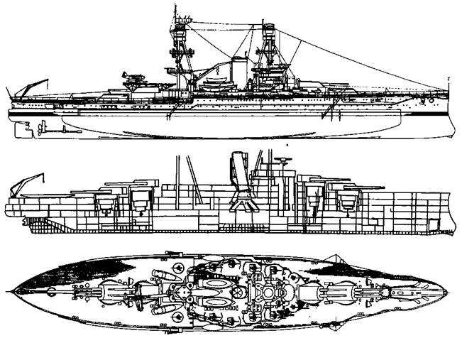 Линейные корабли Соединенных Штатов Америки. Часть II. Линкоры типов “New York”, “Oklahoma” и “Pennsylvania”