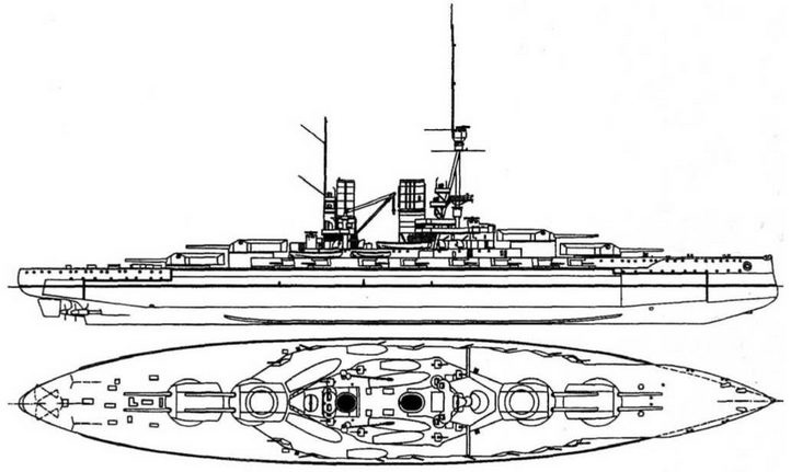 Линейные корабли типа &quot;Баерн&quot;. Последние дредноуты империи кайзера Вильгельма II.