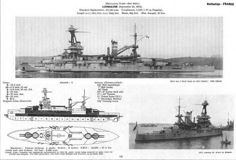 Линейные корабли типа “Бретань” (1912-1953)