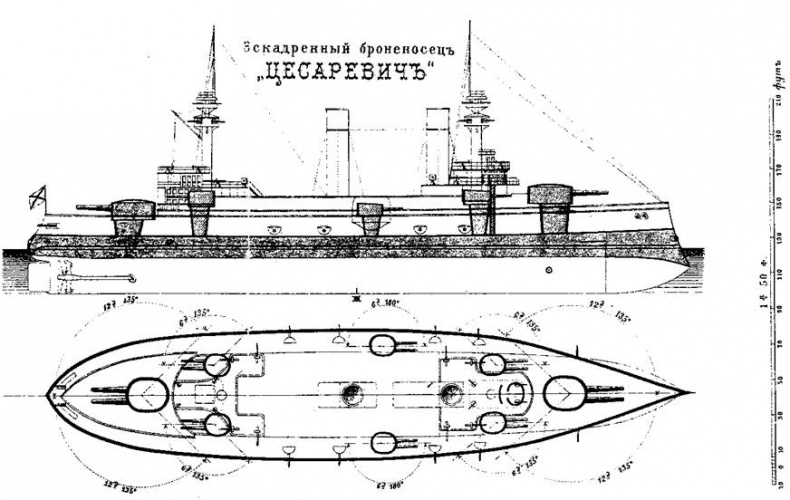 “Цесаревич” Часть I. Эскадренный броненосец. 1899-1906 гг.