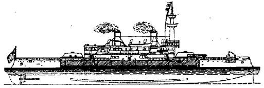 Броненосцы Соединенных Штатов Америки &quot;Мэн&quot;, &quot;Техас&quot;, &quot;Индиана&quot;, &quot;Массачусетс&quot;, &quot;Орегон&quot; и &quot;Айова&quot;
