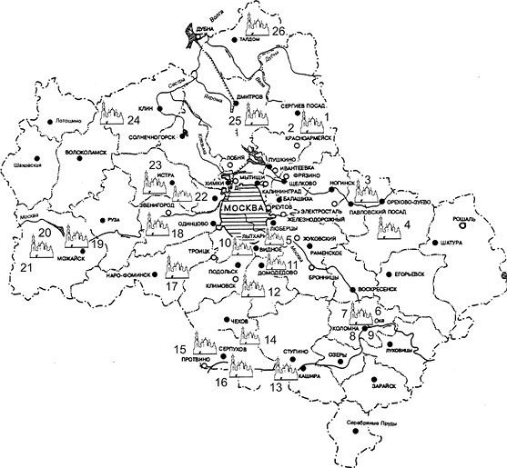 Монастыри Подмосковья